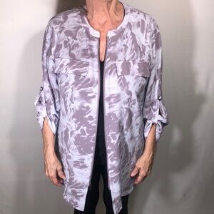 NWOT Rock Republic Lightweight Jacket/ Top w/ Zip Front Med